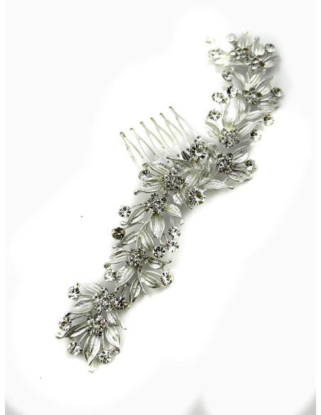 PEINETAS DE FIESTA PLATEADAS PARA BODAS Y EVENTOS | ACCESORIOS MUJER
