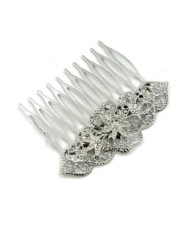 PEINETAS MUJER PLATEADAS ESTILO VINTAGE PARA BODAS | ACCESORIOS BODA