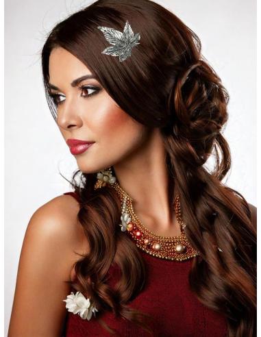 PEINETAS BODA PLATEADAS DE HOJA EN ENVEJECIDO | ACCESORIOS MUJER