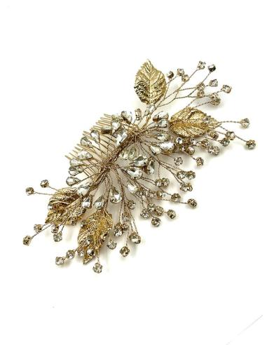 PEINETAS DORADAS DE INVITADA NOVIA Y MADRINA | ACCESORIOS BODAS