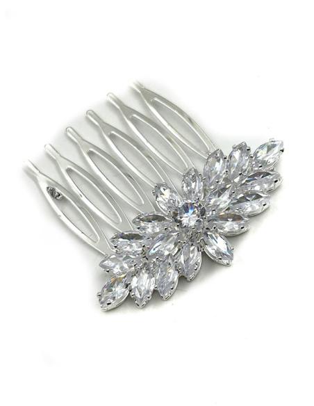 PEINETAS FIESTA PLATEADAS PEQUEÑAS PARA BODAS | ACCESORIOS PELO