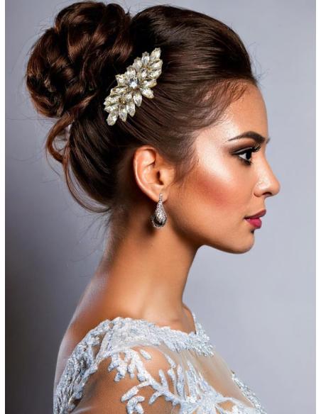 PEINETAS FIESTA DORADAS PEQUEÑAS PARA BODAS | ACCESORIOS PELO