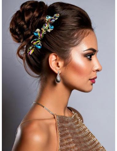 PEINETAS PARA BODAS CON PEDRERIA MULTICOLOR | ACCESORIOS MUJER