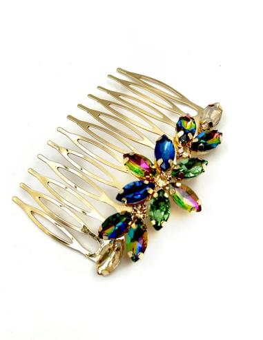 PEINETAS BODA DE PEDRERIA CRISTAL MULTICOLOR | ACCESORIOS PELO