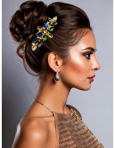 PEINETAS BODA DE PEDRERIA CRISTAL MULTICOLOR | ACCESORIOS PELO