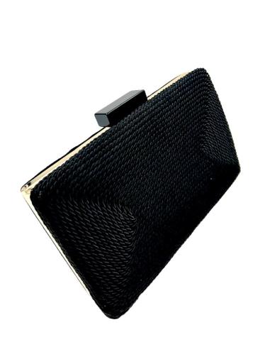 BOLSOS NEGROS PARA BODAS CLUTCH ORIGINAL DE CORDON | BOLSOS DE FIESTA