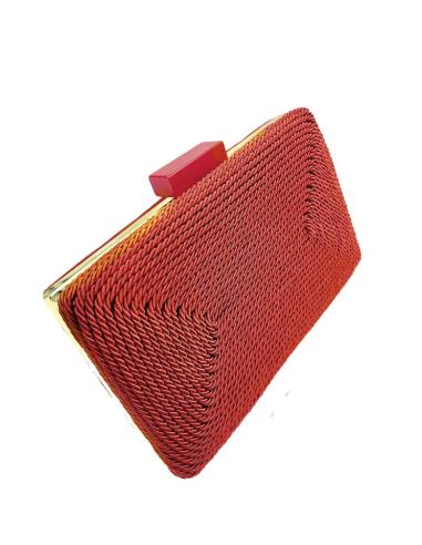 BOLSOS ROJOS PARA BODAS CLUTCH ORIGINAL CON CORDON | BOLSOS DE FIESTA