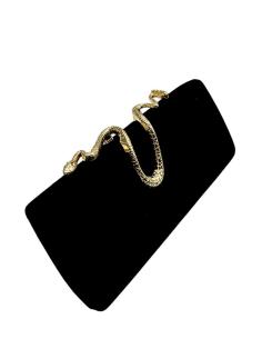 BOLSOS BODA NEGROS ANTELINA Y CIERRE DE SERPIENTE | BOLSOS DE FIESTA