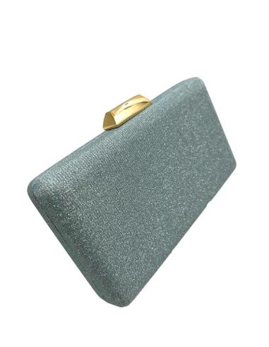 BOLSOS INVITADA AZULES CLARO CLUTCH BRILLO LAME | BOLSOS DE FIESTA