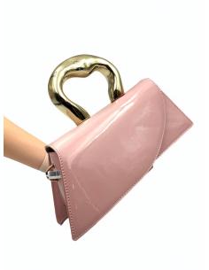 BOLSOS BODAS ROSAS PASTEL DE MANO EN CHAROL | BOLSOS FIESTA 2