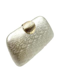 BOLSOS BODA DORADOS CLUTCH ELEGANTE CIERRE CONCHA | BOLSOS DE FIESTA
