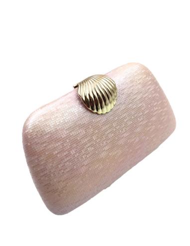 BOLSOS BODA ORO ROSA CLUTCH ELEGANTE CIERRE CONCHA | BOLSOS DE FIESTA