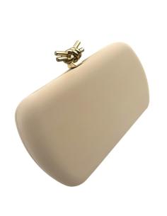 BOLSOS INVITADA BODAS MARRONES CLARO Y CIERRE NUDO | BOLSOS DE FIESTA