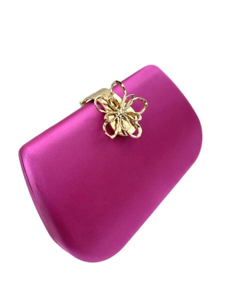 BOLSOS FIESTA BUGAMBILIAS SEDOSOS CON CIERRE FLOR | BOLSOS INVITADA MADRINA BODAS