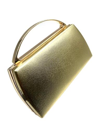 BOLSOS BODA DORADOS METALIZADOS CON ASA RIGIDA | BOLSOS DE FIESTA