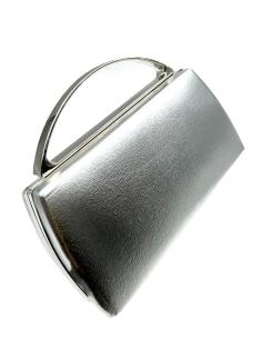 BOLSOS BODA PLATEADOS METALIZADOS CON ASA RIGIDA | BOLSOS DE FIESTA 2