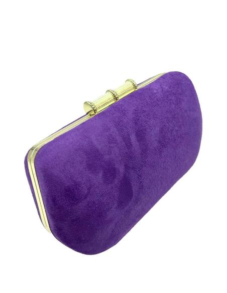 BOLSOS MUJER FIESTA MORADO OSCURO DE BODA Y EVENTO | BOLSOS INVITADA