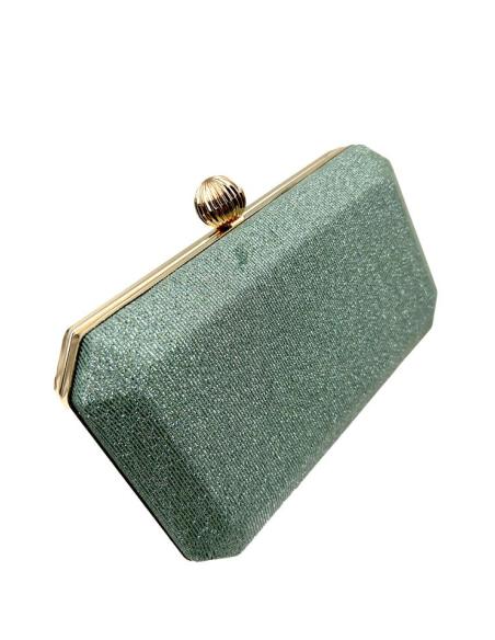 BOLSOS INVITADA VERDES CLUTCH BRILLO LAME | BOLSOS DE FIESTA