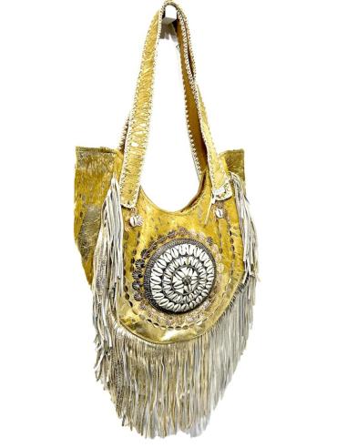 BOLSOS DE PIEL MOSTAZAS HIPPIE CHIC PARA EL VERANO