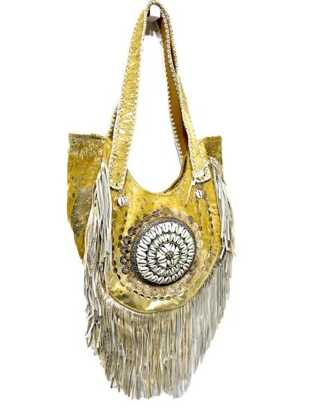 BOLSOS DE PIEL MOSTAZAS HIPPIE CHIC PARA EL VERANO