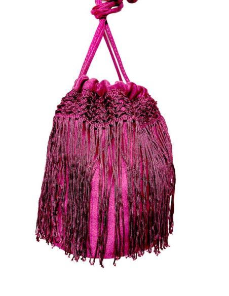 BOLSOS BUGAMBILIAS LIMOSNERA DE BODA CON FLECOS | BOLSOS DE FIESTA
