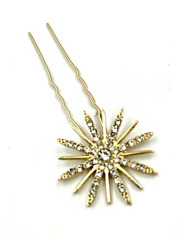 HORQUILLAS BODA DORADAS PARA MUJER DE ESTRELLA | ACCESORIOS PELO