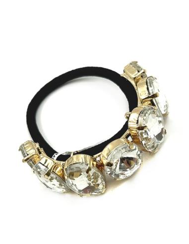 COLETEROS DE FIESTA DORADOS CON PEDRERIA CRISTAL | ACCESORIOS PELO