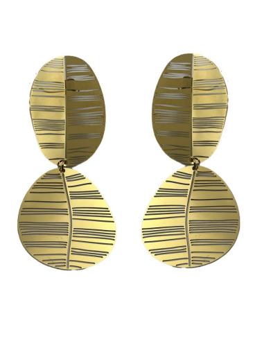 PENDIENTES LARGOS DORADOS PARA BODAS | MUJER JOYAS MADRID