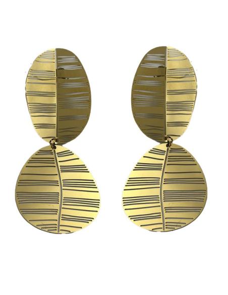PENDIENTES LARGOS DORADOS PARA BODAS | MUJER JOYAS MADRID
