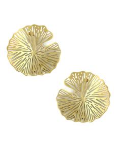 PENDIENTES MUJER DORADOS FLOR PARA BODAS | ACCESORIOS INVITADAS