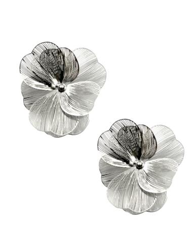 PENDIENTES MUJER PLATEADOS CORTOS PARA BODAS | JOYAS DE INVITADA