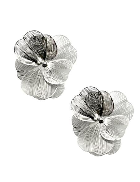 PENDIENTES MUJER PLATEADOS CORTOS PARA BODAS | JOYAS DE INVITADA
