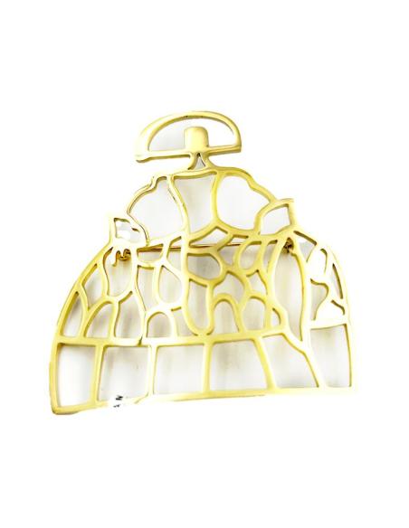 BROCHES DORADOS PARA MUJER DE MENINAS CALADAS | JOYAS MADRID