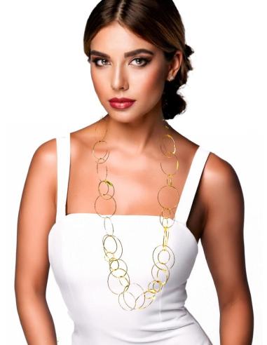 COLLARES DORADOS LARGOS DE ESLABONES DE MODA | JOYAS DE ACERO