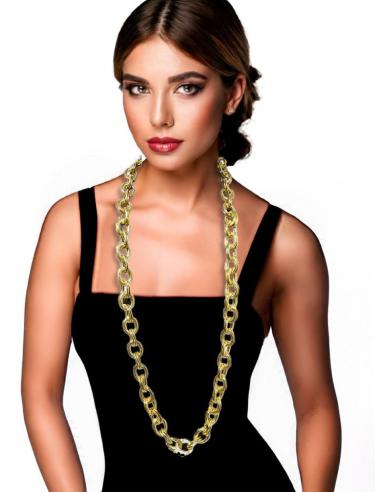 COLLARES DORADOS DE MUJER DISEÑO DE ESLABON | ACCESORIOS MODA