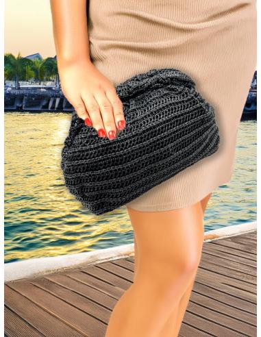 BOLSOS NEGROS ESTILO GANCHILLO IDEAL BODAS VERANO | BOLSOS INVITADA
