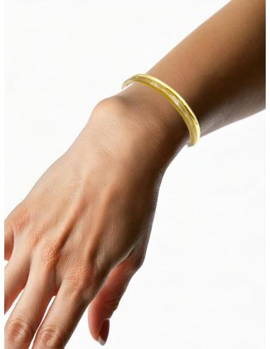 PULSERAS MUJER DORADAS Y CAMEL PARA DIA Y NOCHE | JOYAS MUJER ACERO