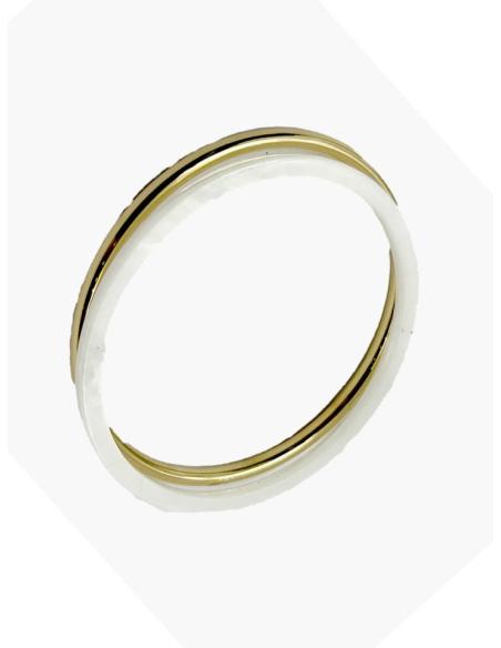PULSERAS MUJER DORADAS Y BLANCAS PARA DIA Y NOCHE | JOYAS MUJER ACERO