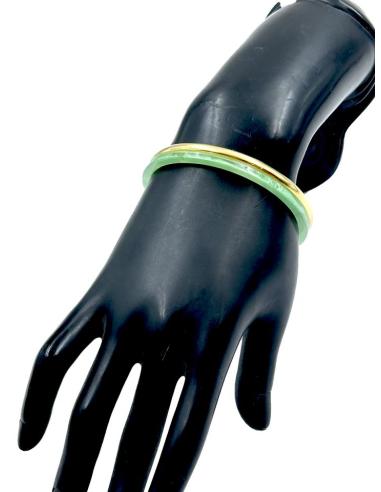 PULSERAS MUJER DORADAS Y VERDES AGUA | JOYAS MUJER ACERO