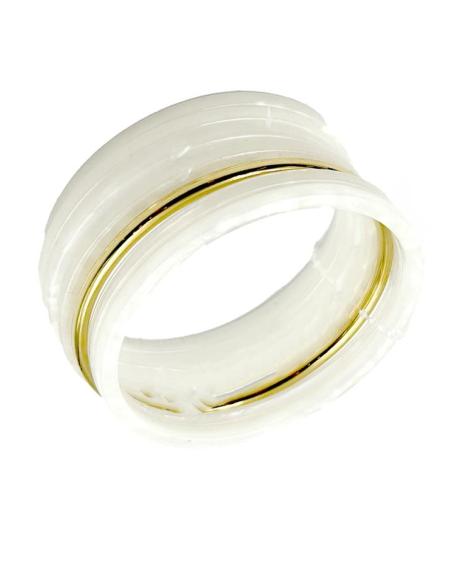 PULSERAS MUJER DORADAS Y BLANCAS AROS SEMANARIO | ACCESORIOS MODA