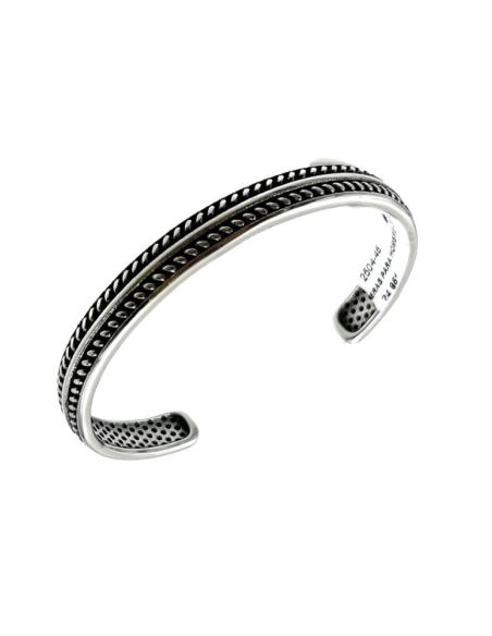 PULSERAS PARA HOMBRE DE ACERO CON DISEÑO ESPIGA | COMPLEMENTOS HOMBRE