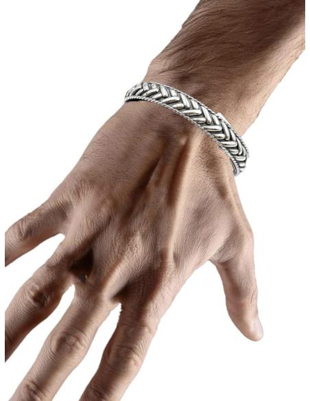 PULSERAS HOMBRE DE ACERO DISEÑO ELEGANTE | COMPLEMENTOS HOMBRE