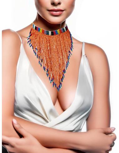 COLLARES NARANJAS CHOKER PARA PRIMAVERA VERANO | ACCESORIOS BOHO