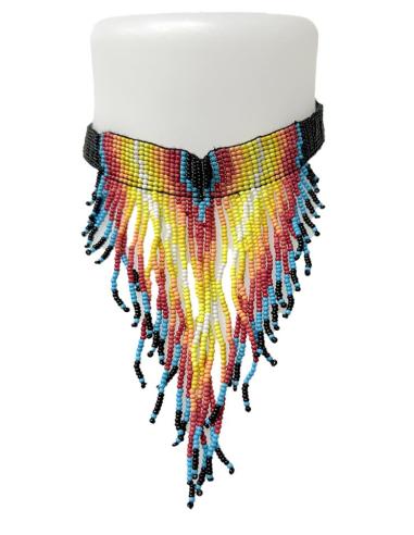 COLLARES MUJER CHOKER NEGRO Y MULTICOLOR BOHO CHIC | ACCESORIOS MODA
