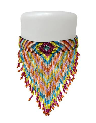 COLLARES MUJER CHOKER MULTICOLOR TRIBAL Y ETNICO | ACCESORIOS MODA