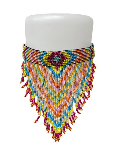 COLLARES MUJER CHOKER MULTICOLOR TRIBAL Y ETNICO | ACCESORIOS MODA