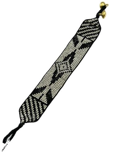 PULSERAS ANCHAS NEGRAS Y PLATEADAS MODA BOHO CHIC | ACCESORIOS MUJER
