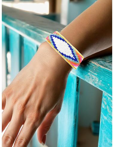 PULSERAS DE VERANO BLANCAS AZULES NARANJAS FUCSIAS | ACCESORIOS MUJER