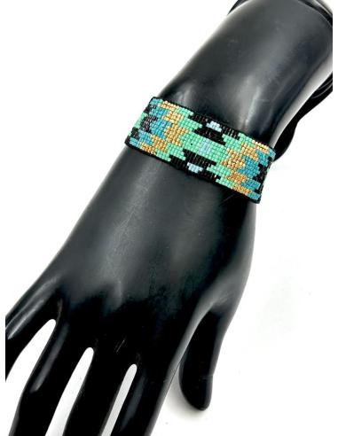 PULSERAS MODA AZULES VERDES NEGRAS Y DORADO | ACCESORIOS MUJER