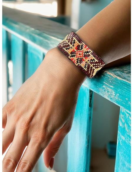 PULSERAS MARRONES ROJAS Y NARANJAS PARA DIARIO | ACCESORIOS MUJER